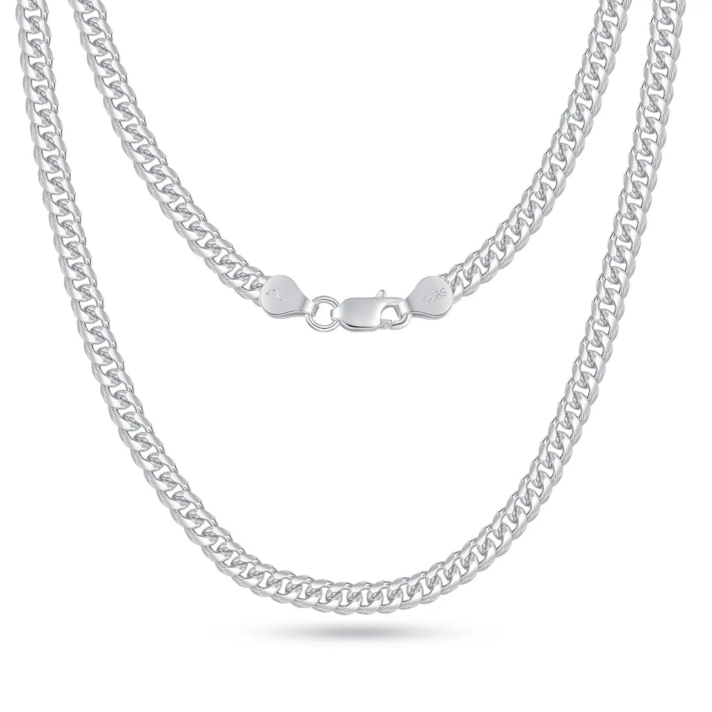 14K Golden Plated Clasp 3/5/6MM Cuban Link Chain Necklace for Men Women Diamond Cut 16/18/20/22/24/26/28/30 Inches Accessories Women Cuban Link