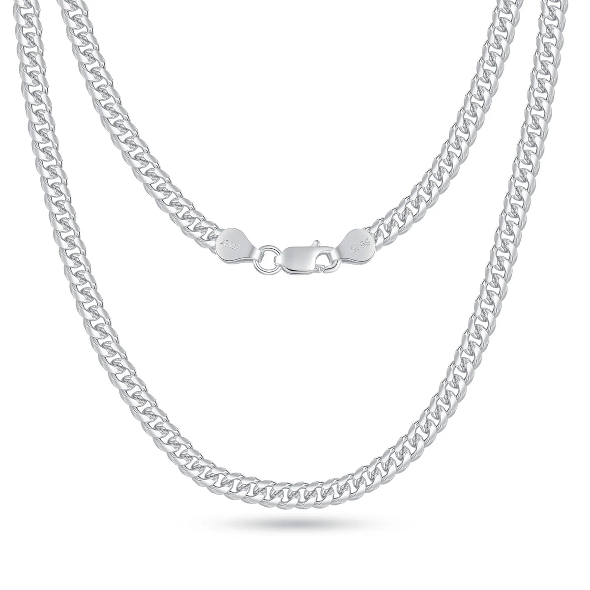 14K Golden Plated Clasp 3/5/6MM Cuban Link Chain Necklace for Men Women Diamond Cut 16/18/20/22/24/26/28/30 Inches Accessories Women Cuban Link