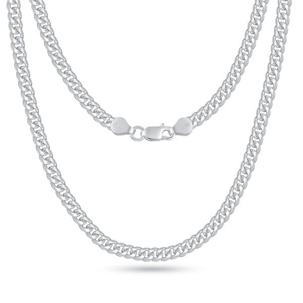 14K Golden Plated Clasp 3/5/6MM Cuban Link Chain Necklace for Men Women Diamond Cut 16/18/20/22/24/26/28/30 Inches Accessories Women Cuban Link