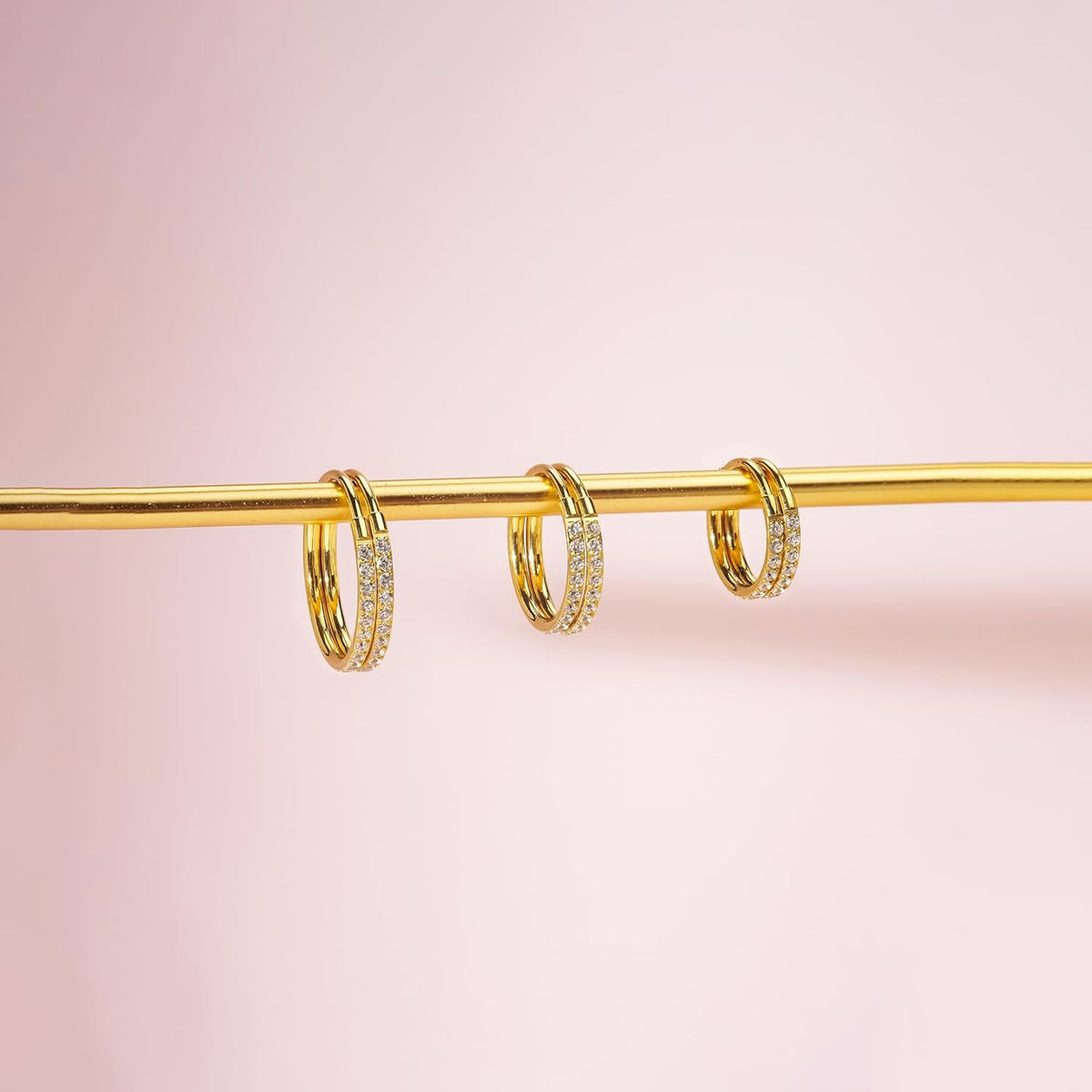 G23 Titanium Slim Huggie Hoop Earrings, Hypoallergenic