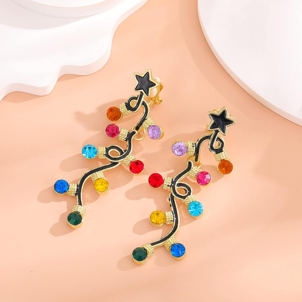 Christmas Clip on Earrings for Women