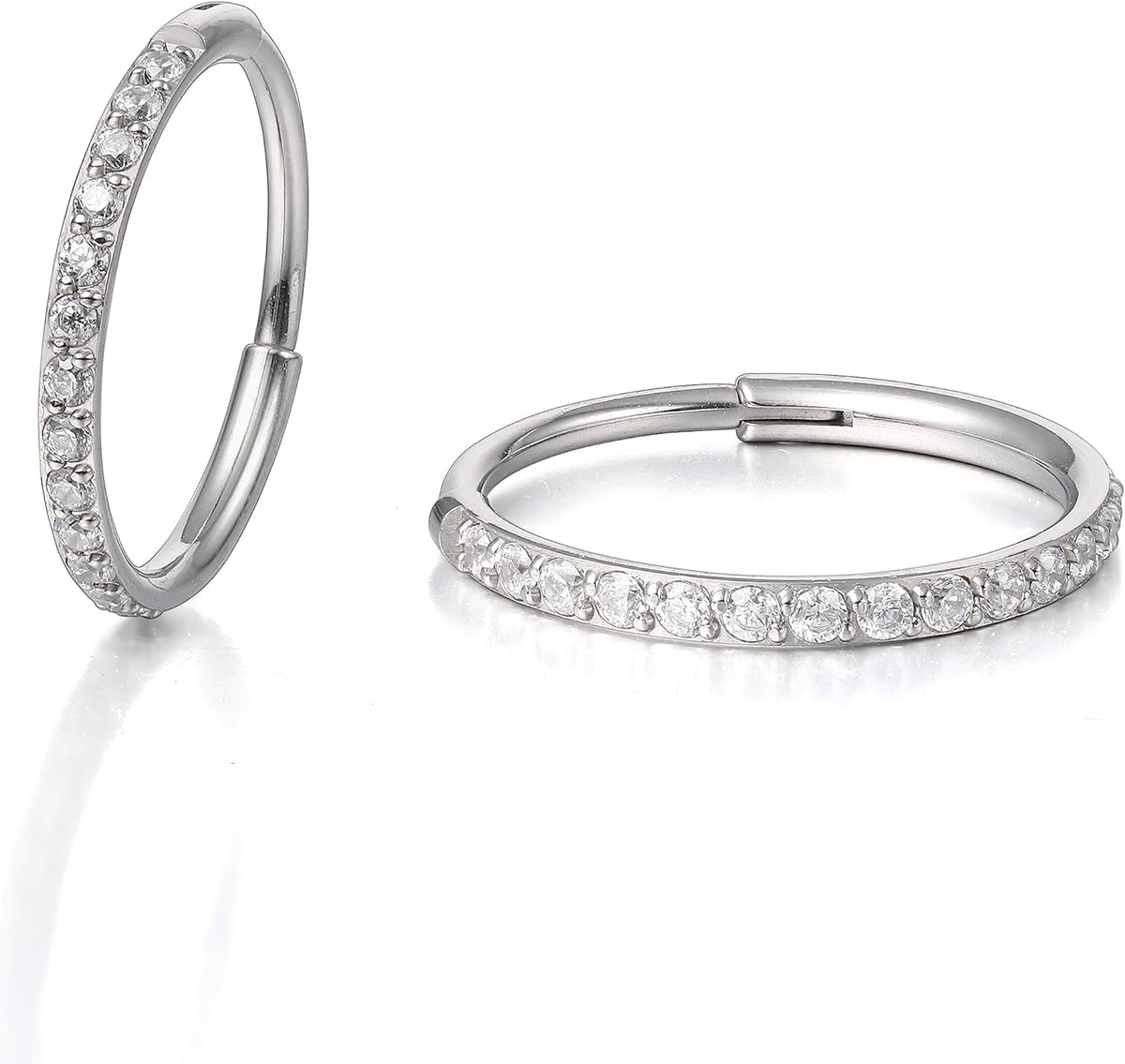 G23 Titanium Slim Huggie Hoop Earrings, Hypoallergenic