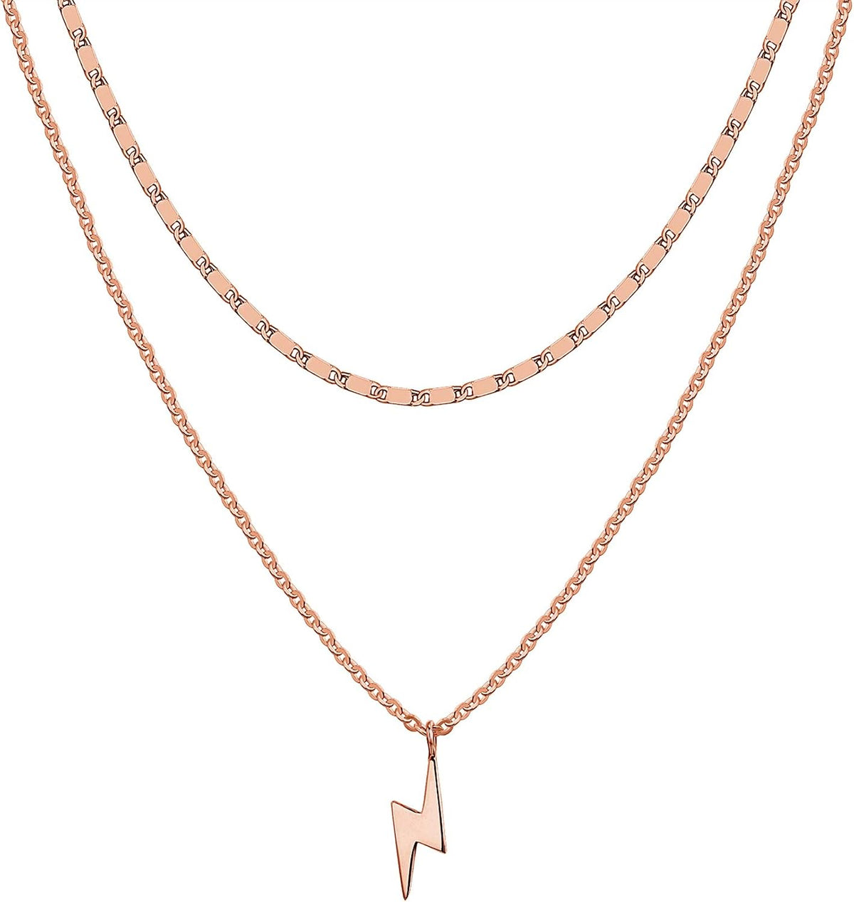 14K Gold Plated Layering Necklaces for Women, Cute Motif Pendants
