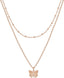 14K Gold Plated Layering Necklaces for Women, Cute Motif Pendants