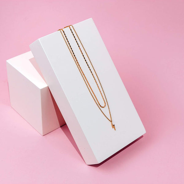14K Gold Plated Layering Necklaces for Women, Cute Motif Pendants