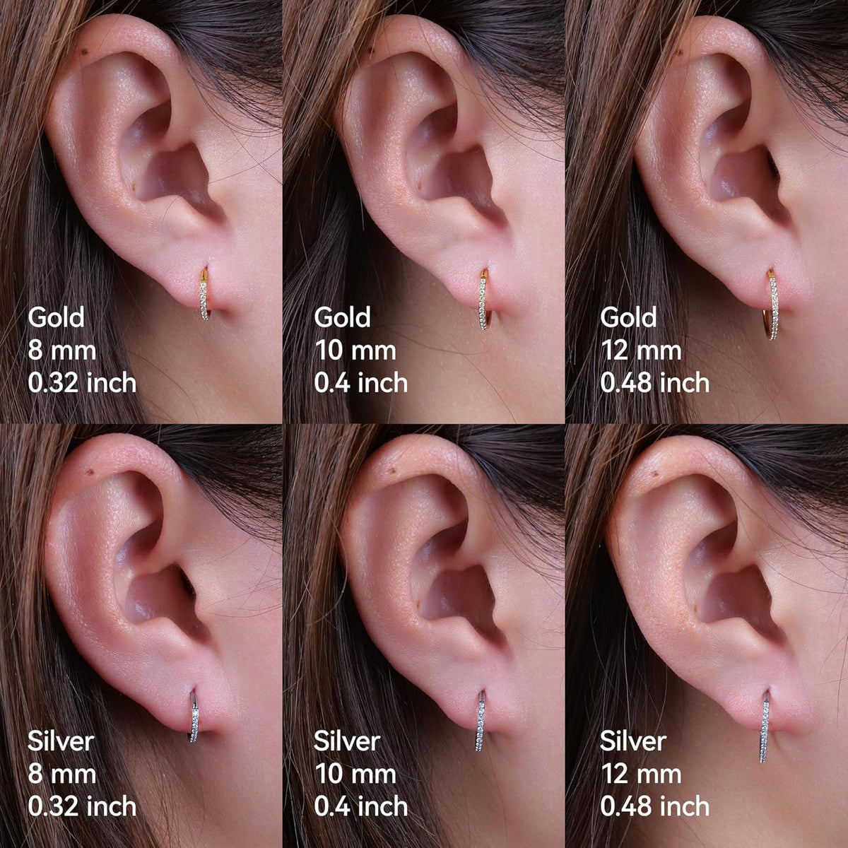 G23 Titanium Slim Huggie Hoop Earrings, Hypoallergenic