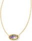 Kendra Scott Elisa Pendant Necklace for Women, Fashion Jewelry, 14K Gold-Plated