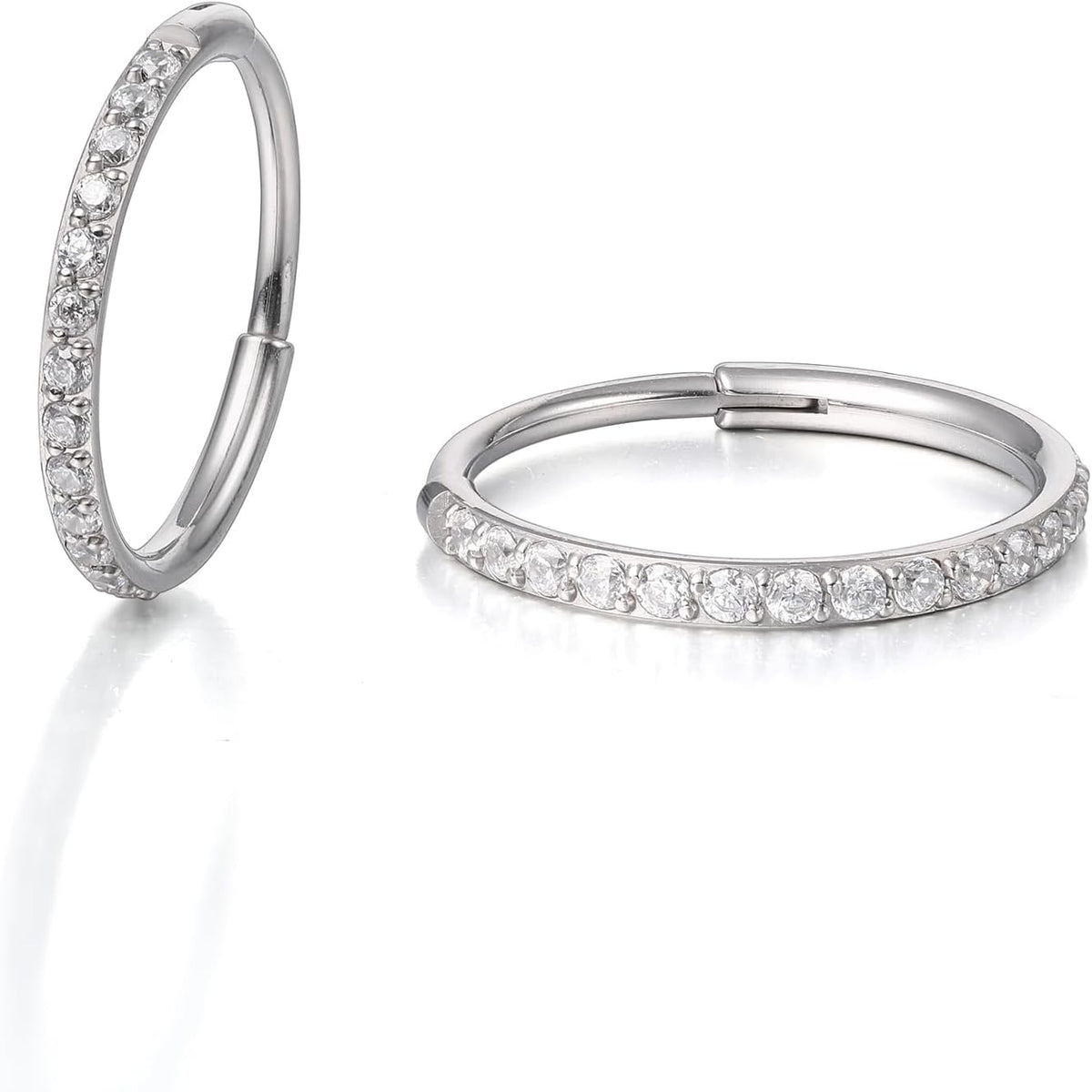 G23 Titanium Slim Huggie Hoop Earrings, Hypoallergenic