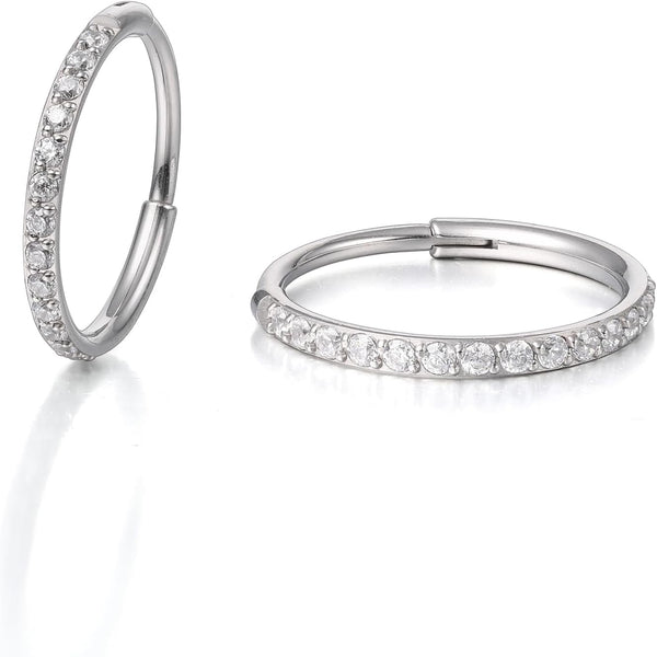 G23 Titanium Slim Huggie Hoop Earrings, Hypoallergenic