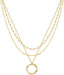 Gold Necklace for Women 14K Gold Chain Necklaces Dainty Layered Necklaces Simple Stackable Pendant Necklaces Herringbone Cuban Paperclip Chain Gold Choker Necklaces Gold Jewelry for Women