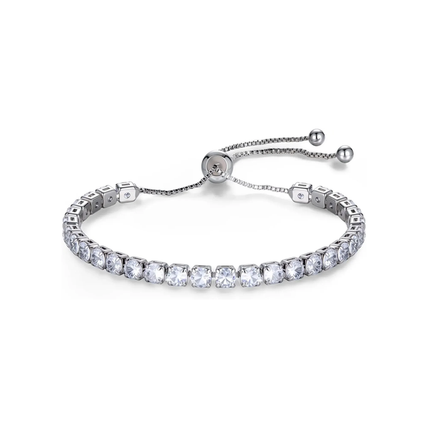 Tennis Bracelets for Women 18K Gold Plated 4Mm Zirconia Crystal Adjustable Silver Rose Gold Bracelets Gift Wedding Party Jewelry