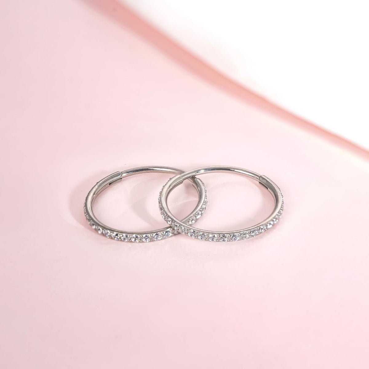 G23 Titanium Slim Huggie Hoop Earrings, Hypoallergenic