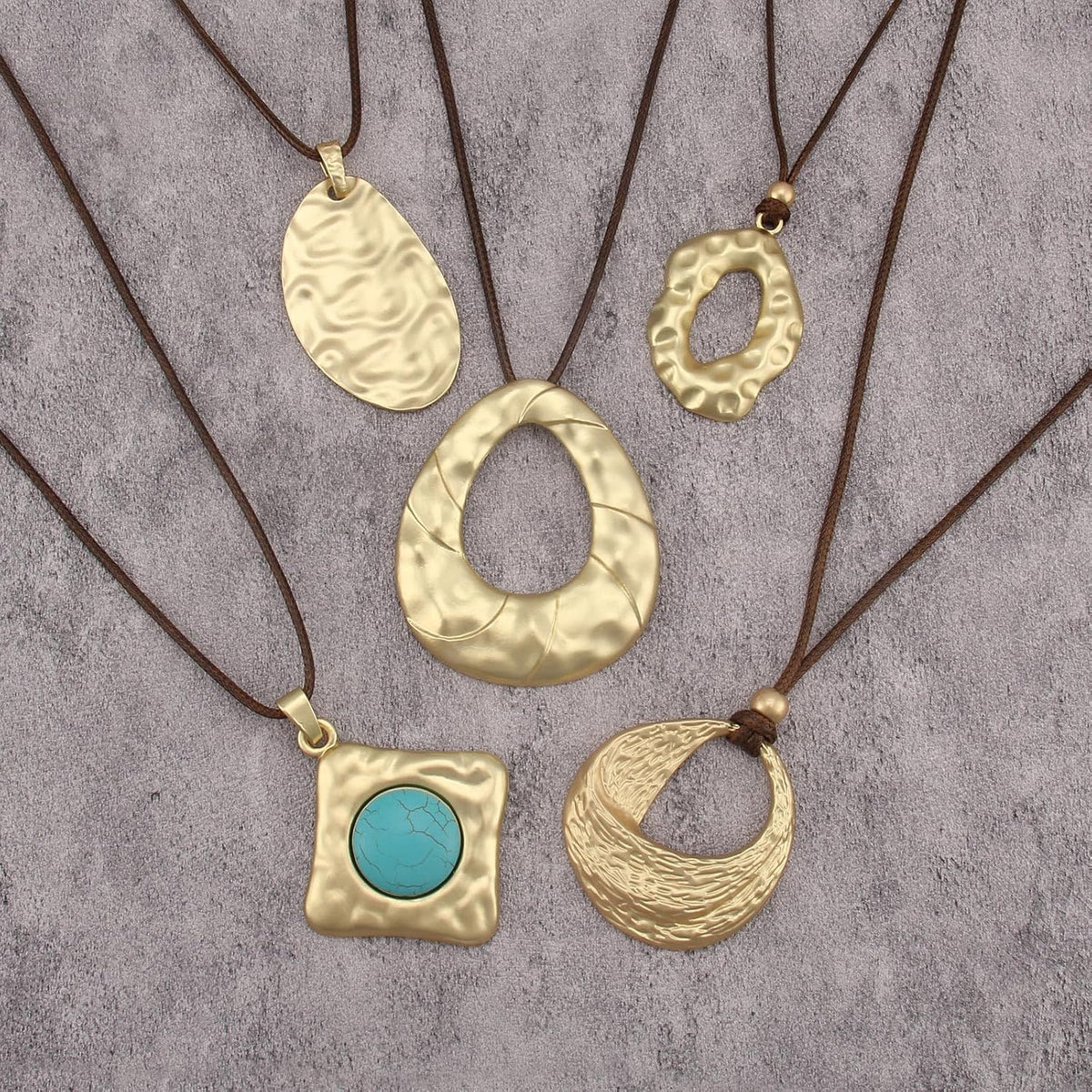 Boho Necklaces for Women Chunky Circle Necklace Bohemian Necklaces