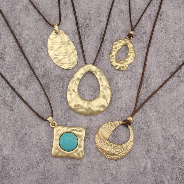 Boho Necklaces for Women Chunky Circle Necklace Bohemian Necklaces