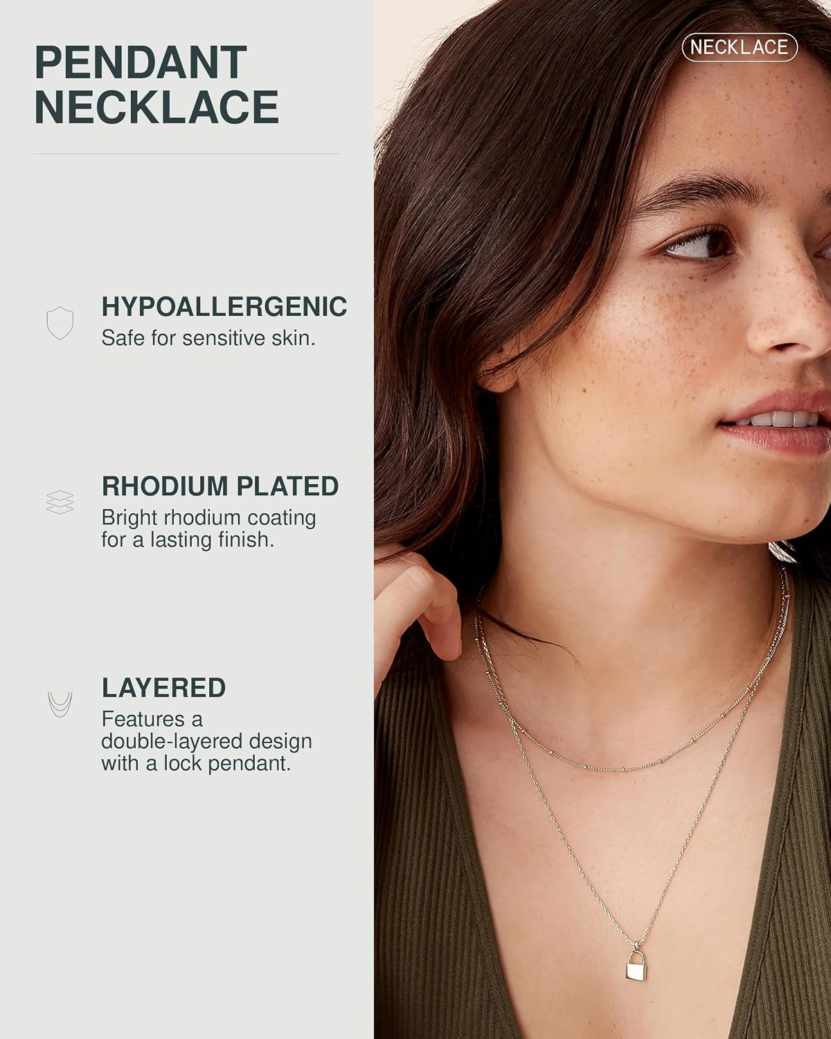 14K Gold Plated Layering Necklaces for Women, Cute Motif Pendants