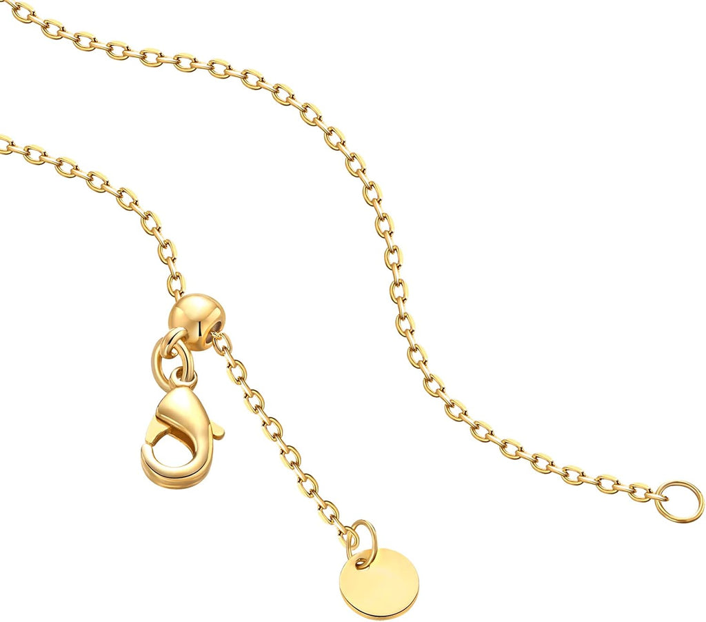 14K Gold Plated Engraved Coin Pendant Necklaces for Women