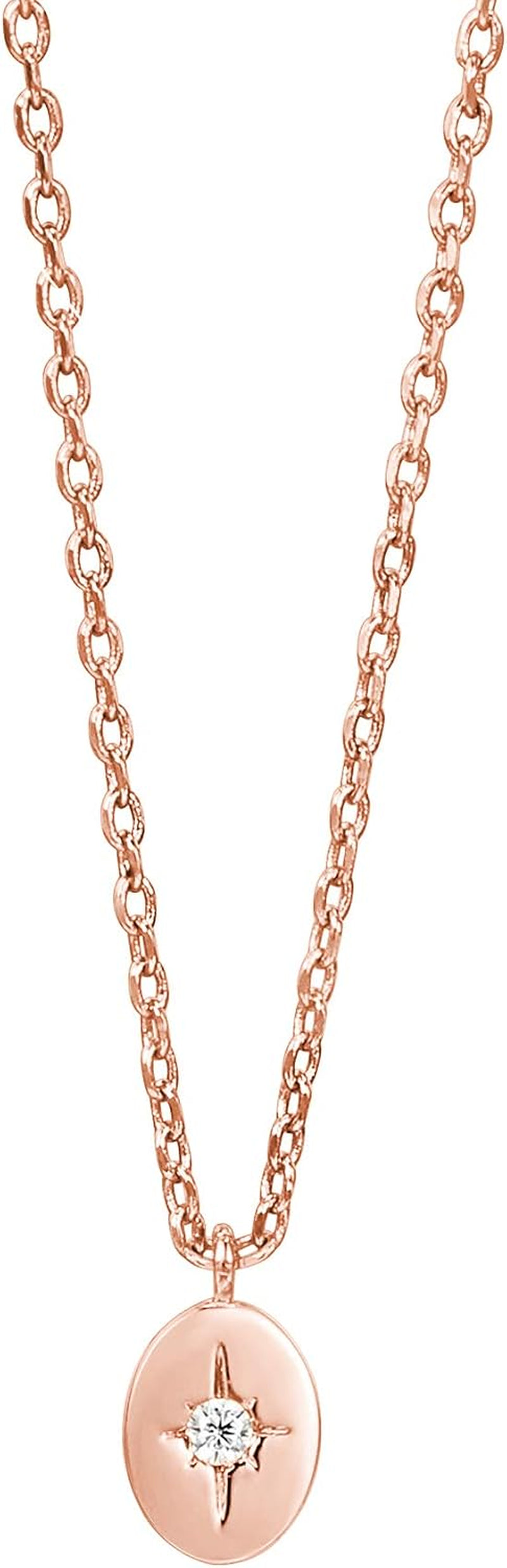 14K Gold Plated Engraved Coin Pendant Necklaces for Women