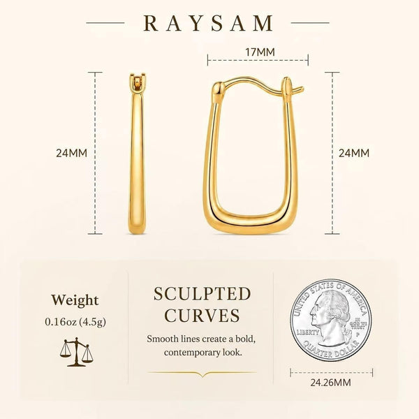 14K Gold Earrings for Women 14K Gold Hoop Earrings for Women 24Mm