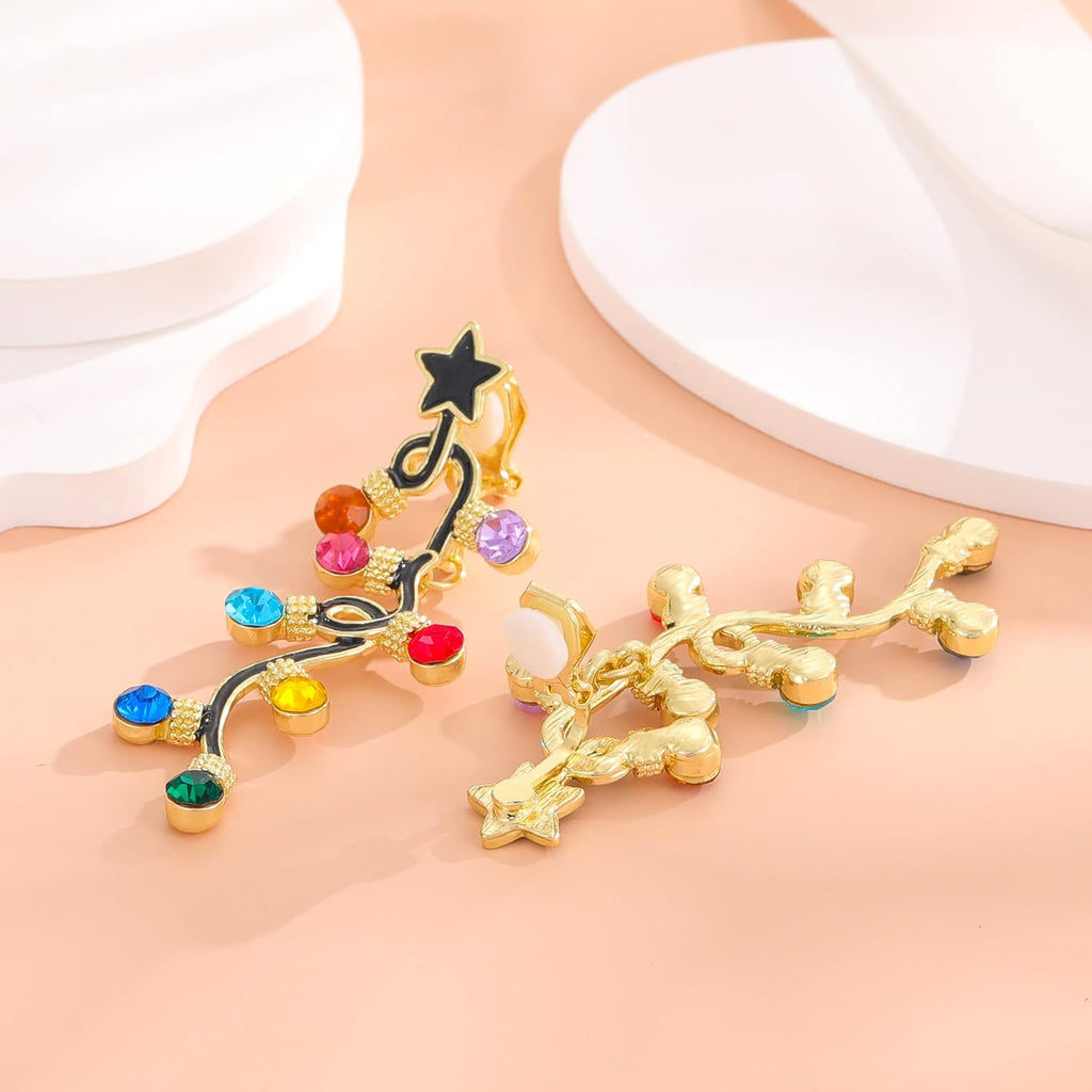 Christmas Clip on Earrings for Women