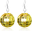 Disco Ball Earrings for Women Christmas Earrings Glitter Light Bulb Dangle Earrings 70'S Disco Punk Earrings