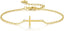 14K Gold Bracelets for Women Gold Bracelet for Womens Reliable Dainty Cross Bracelet for Womens Thin Charm Trendy Cross Bracelets for Women