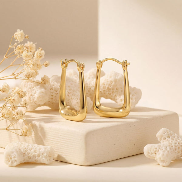 14K Gold Earrings for Women 14K Gold Hoop Earrings for Women 24Mm