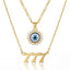 Angel Number and Evil Eye Necklace Set