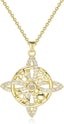 Pendant Necklace for Women Celtic Knot Necklaces 18K Gold Plate Witches Knot Necklace
