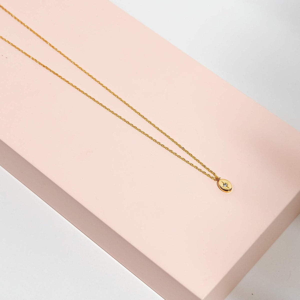 14K Gold Plated Engraved Coin Pendant Necklaces for Women