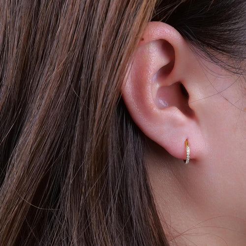G23 Titanium Slim Huggie Hoop Earrings, Hypoallergenic