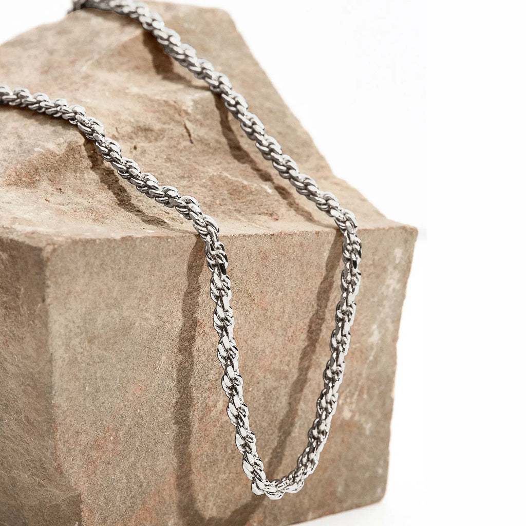 PAVOI 14K Gold Plated Rope Chain Necklace - Chain Necklaces for Women - Plated Gold Necklace for Women