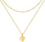 14K Gold Plated Layering Necklaces for Women, Cute Motif Pendants
