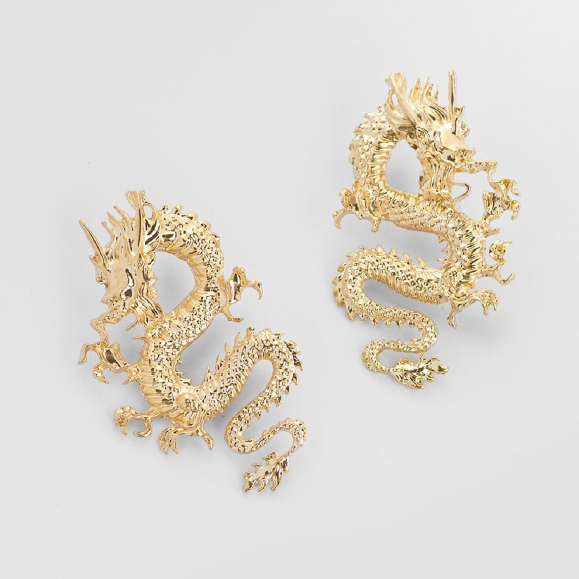 Punk Dragon Earrings, Ancient Chinese Dragon Dangle Earrings for Women, Bohemian Dragon Animal Vacation Earrings for Ladies, Vintage Dragon Statement Earrings Summer Boho Jewelry