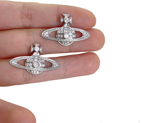 Chrome Heart Saturn Earrings for Women Space Earrings