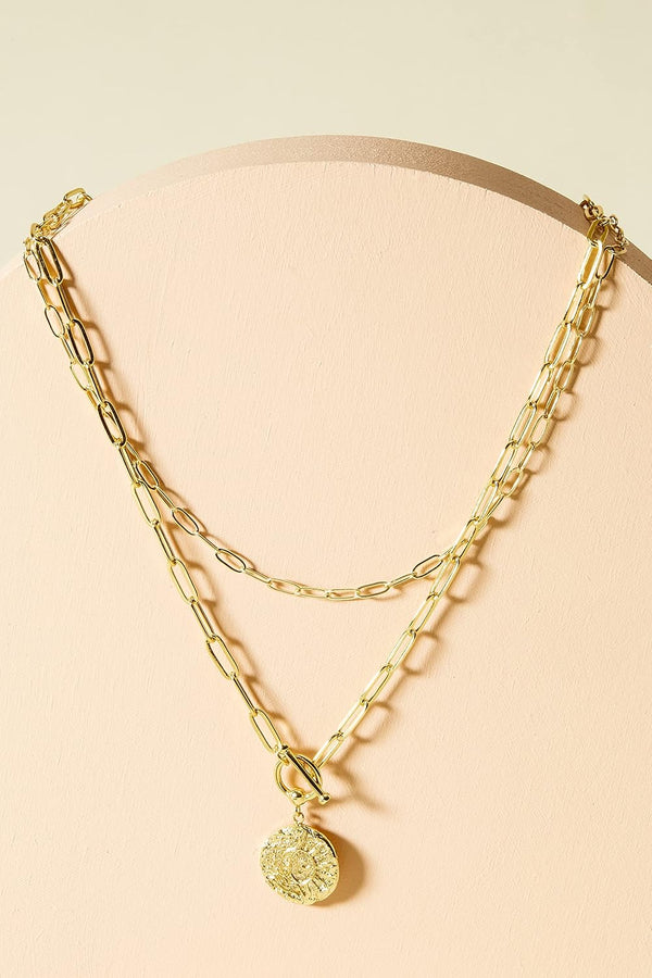 Gold Layered Necklaces for Women, 14K Plated Dainty Pendant Stack
