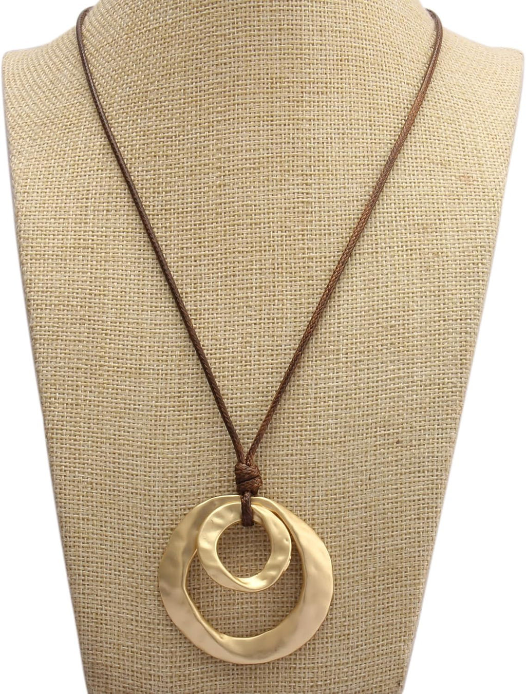 Boho Necklaces for Women Chunky Circle Necklace Bohemian Necklaces