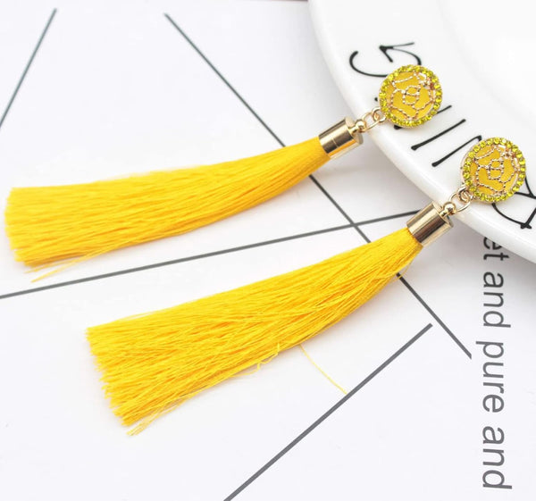 Colorful Tassel Earrings for Women Bohemian Long Dangle Drop Statement Earrings Fashion Jewelry for Birthday Christmas Valentines Day Gift