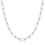 925 Sterling Silver Clasp 3/4/5Mm Paperclip Link Chain Necklace for Women Diamond Cut 16/18/20/22/24/26/30 Inch