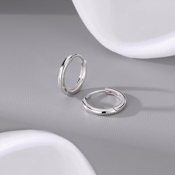 925 Sterling Silver Small round Hoop Earrings for Women Teen Girls Huggie Hoop Earrings Minimalist Hoop Earrings