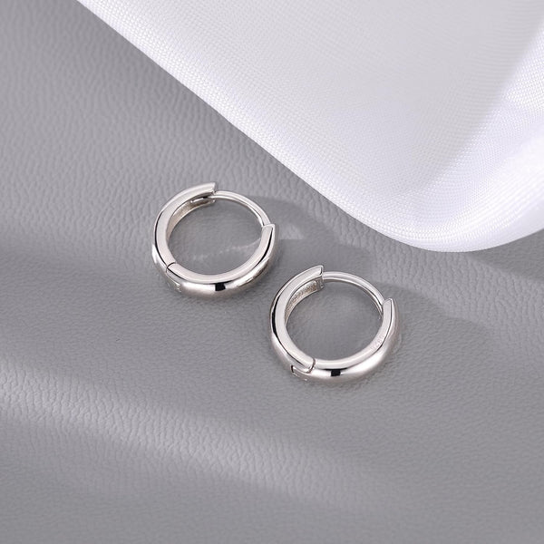 925 Sterling Silver Small round Hoop Earrings for Women Teen Girls Huggie Hoop Earrings Minimalist Hoop Earrings