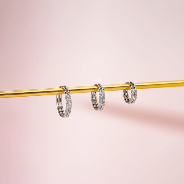 G23 Titanium Slim Huggie Hoop Earrings, Hypoallergenic