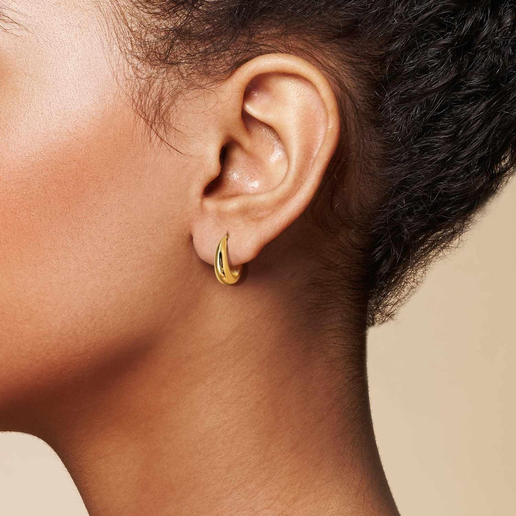 Gold Hoop Earrings for Women 14K Gold Earrings for Women