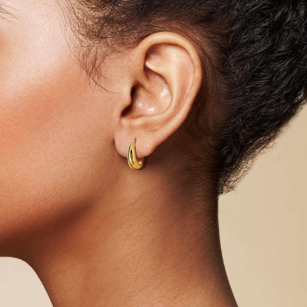 Gold Hoop Earrings for Women 14K Gold Earrings for Women