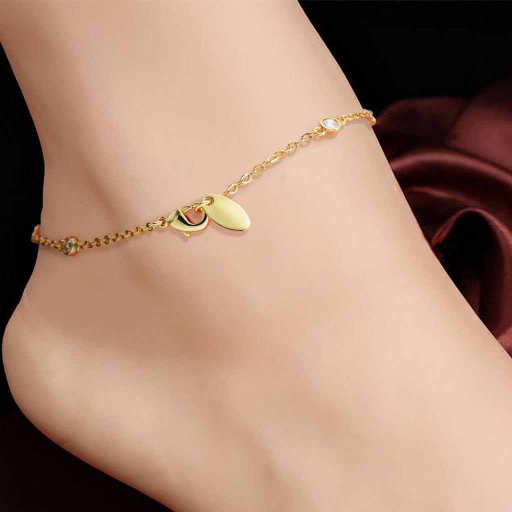 14K Gold Anklets for Women 14K Gold Ankle Bracelets for Women