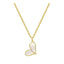 925 Sterling Silver Heart Shell Necklace – 18K Gold-Plated Chain for Women - KARMARKA