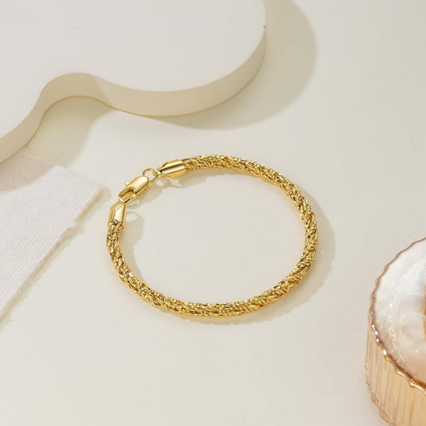 14K Gold Bracelets for Women Gold Bracelets for Women Rope Bracelet