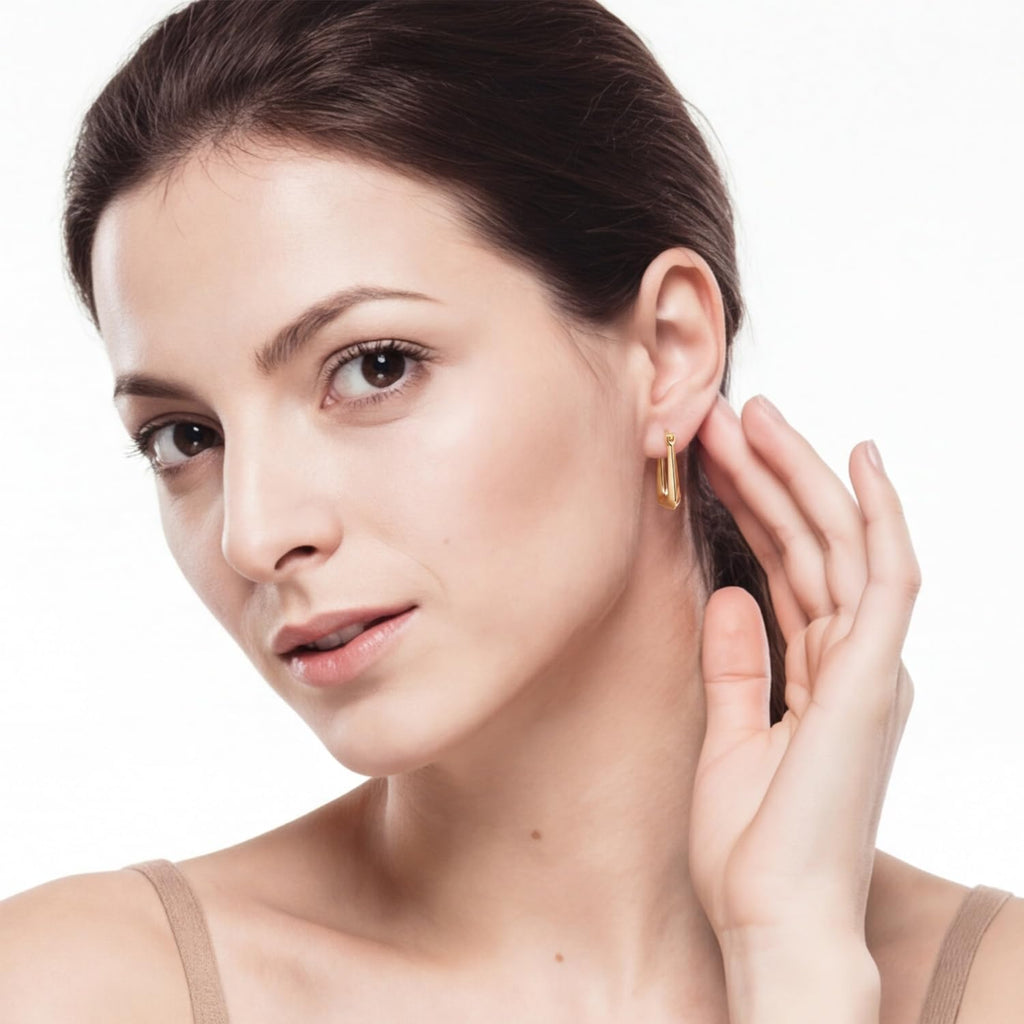14K Gold Earrings for Women 14K Gold Hoop Earrings for Women 24Mm