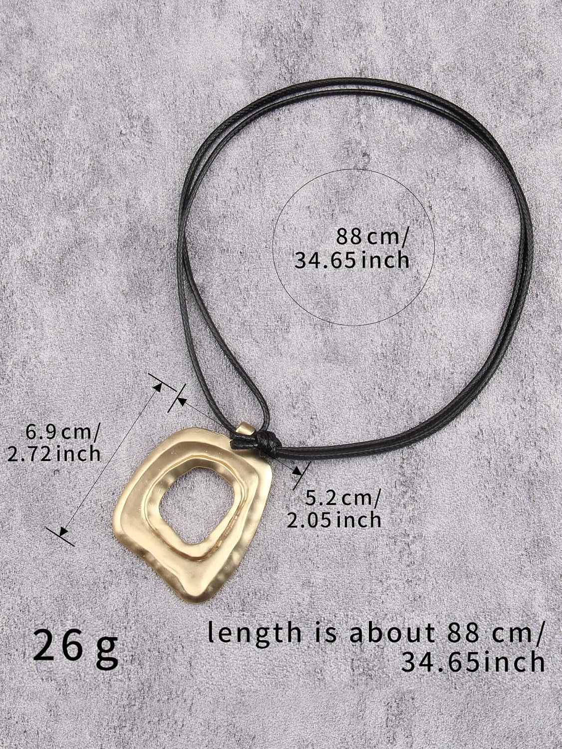 Boho Necklaces for Women Chunky Circle Necklace Bohemian Necklaces