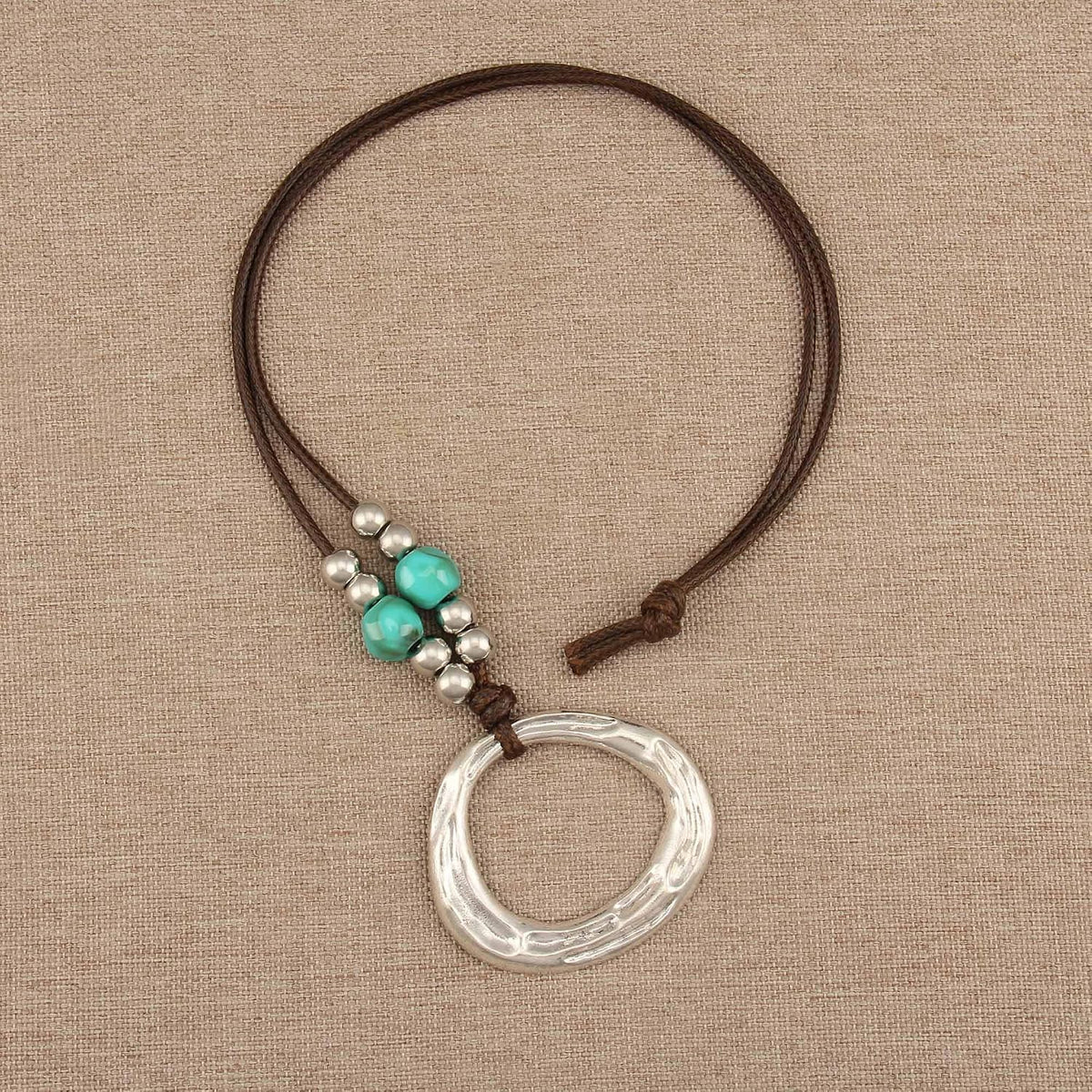 Boho Necklaces for Women Chunky Circle Necklace Bohemian Necklaces
