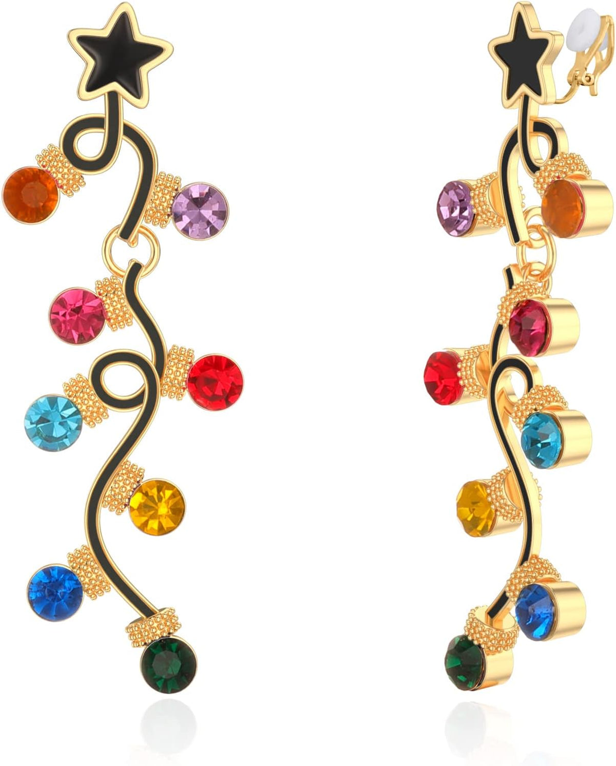 Christmas Clip on Earrings for Women